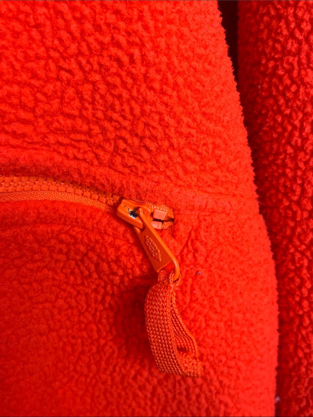 Free People Orange Sherpa Fleece Jacket - Picture 4 of 6